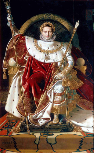 Lienzo Arte Canvas Napoleón I Trono 1806 Ingres 81x50