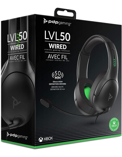 Lvl 50 Stereo Headset Black (pdp) Xbox One / Series X