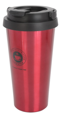 Tapa Aislante Para Tazas De Café De 500 Ml, Color Rojo Y Roj