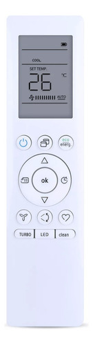 Controle Remoto Ar Condicionado Springer Midea Rg10a(b2s)bge Cor Branco