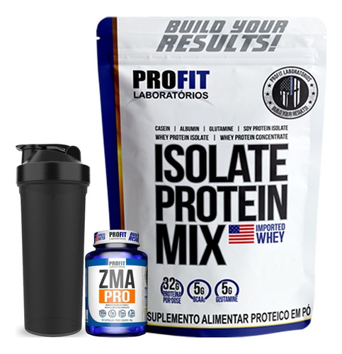 Suplemento Em Pó Profit Labs  Isolate Protein Mix Whey Protein Isolate Protein Mix Sabor  Baunilha Em Refill De 1800l