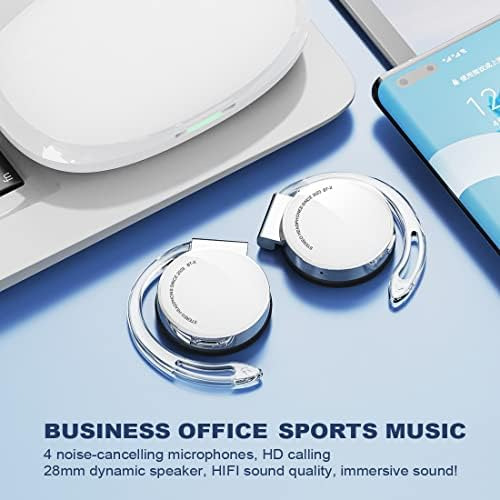 Auriculares On Ear Bluetooth V5.3, Auriculares Con Clip Inal