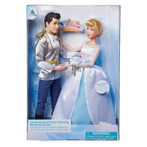 Cenicienta Y Charming Set Muñecos Matrimonio Disney Store