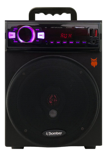 Caixinha De Som Bluetooth - Rádio Fm Pen Drive Mp3 Cor Preto 127/220v