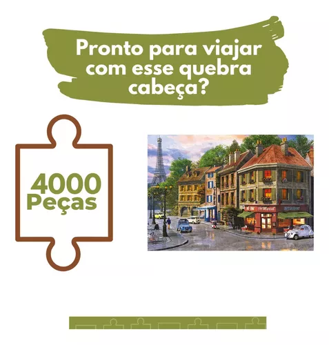 Quebra-Cabeça - 4000 Peças - Vila Camponesa - Grow