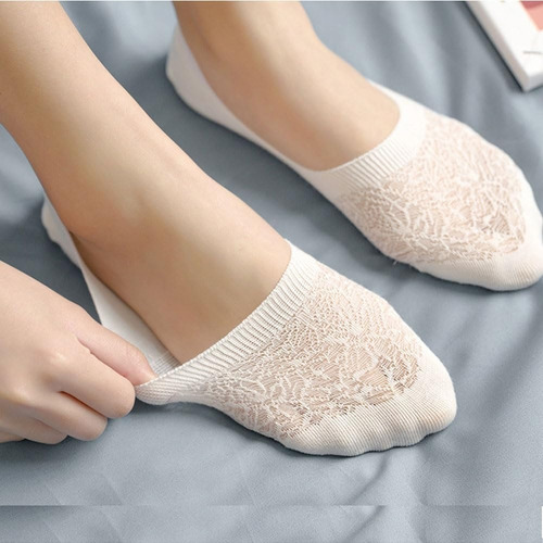 10 Pares Calcetines Invisibles Para Mujer,calcetas De Encaje