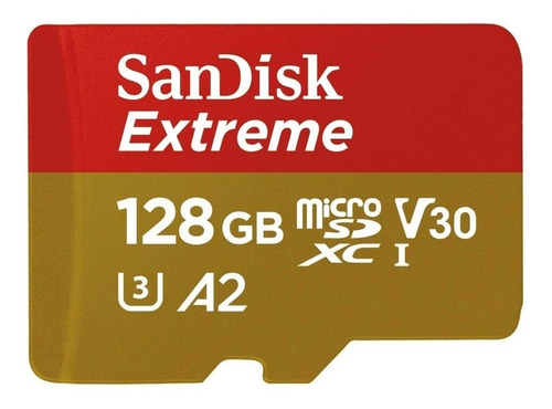 Imagen 1 de 4 de Tarjeta de memoria SanDisk SDSQXA1-128G-GN6AA Extreme con adaptador SD 128GB