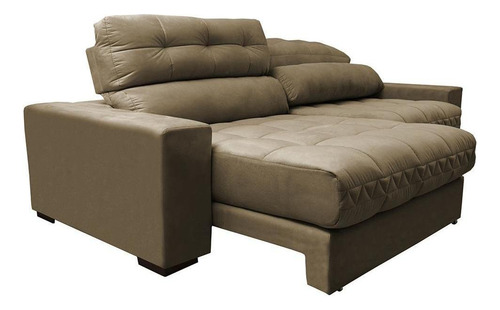 Sofá Retrátil Recli Pocket Cama Inbox Master 2,52m Castor