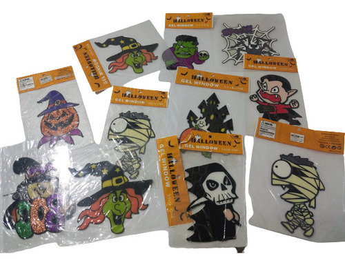 Adorno De Halloween Stickers De Monstruos Para Pegar