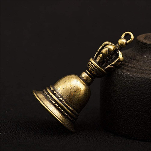 Imagen 5 de 10 de 2 Campana Artesanal Decorativa De Metal - Tamaño: 4.8x2.3cm