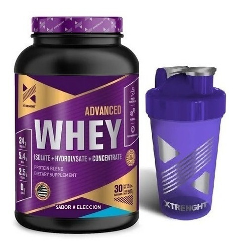 Advanced Whey Protein + Vaso Mezclador 600cc - Xtrenght