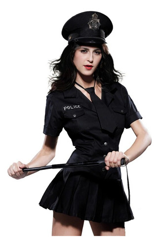 Disfraz De Oficial De Policía Para Mujer, Disfraz De Carnava