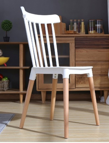 Silla Windsor Pata Madera Pack Combo 2 Unid - Outlet