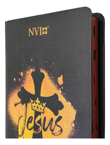 Bíblia Sagrada Nvi Slim Capa Dura Com Índice Tamanho Grande Capa Rei Dos Reis