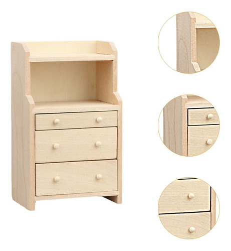 Mueble De Madera Para Casa De Muñecas A Escala Estilo B