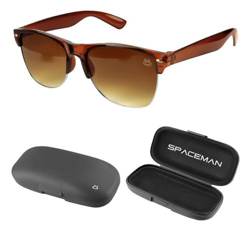 Oculos Sol Verão Proteção Uv Clubmaster Masculino + Case