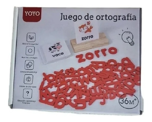 Juego De Ortografía De Madera Para Niños. + 3 Años Hamelin