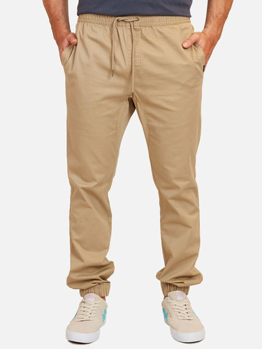 Pantalon Jogger Straight Pocket Café Hombre Maui And Sons