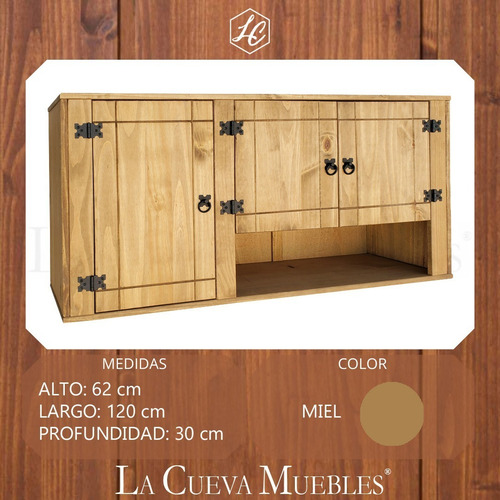 Imagen 2 de 10 de Mueble De Cocina Madera N- Aereo Alacena - Bajo Mesada - Lcm