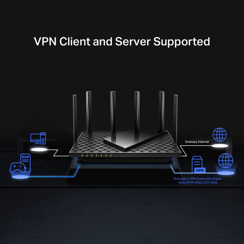 Router Wifi 6 Tp-link Archer Ax72 Pro Ax5400 Con Puerto De 2