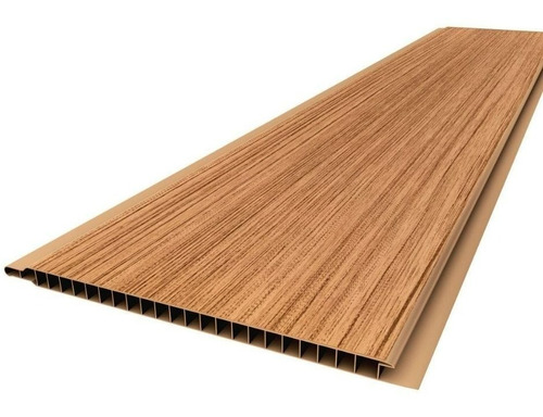 Oferta Tablas Pvc Revestimiento Plastico Marrón Cedro