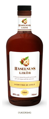 Licor Fino De Avelã Haselnuss Likör Schluck 700ml