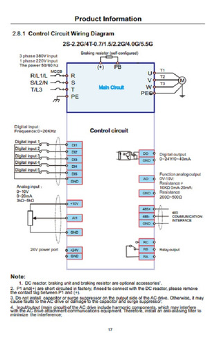 Inversor De Frequência 2.2kw 3cv Monofásico 220v