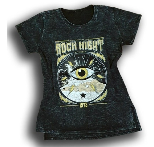 Remera Rock Night Eye De Algodon Nevada. Lupe Store