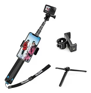 Tripode/selfie Stick Gopro Impermeable C/soporte Telefono