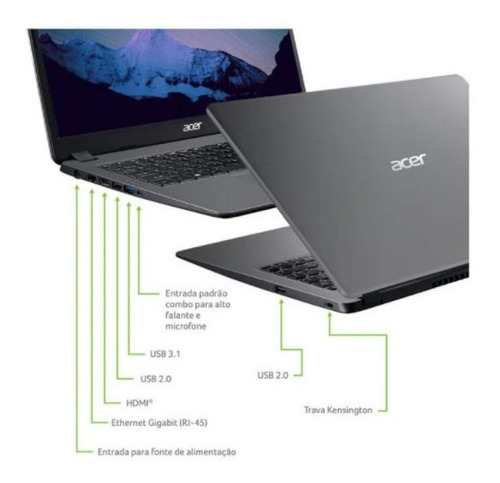 Notebook A315-56-34a9 10 I3 1005g1 8gb Hd 1tb Aspire 3 Acer
