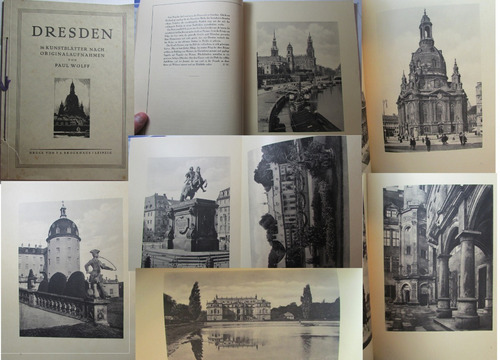 1935 Libro Fotos Artísticas Antigua Ciudad De Dresden