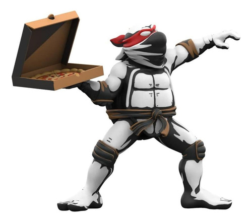 Mighty Jaxx: Tortugas Ninja- Rafael Pizza Bomber Black & Whi