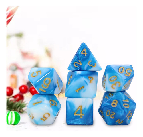 3 X 7 Piezas De Juegos De Mesa De Dados Poliédricos