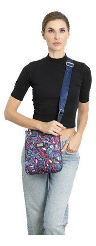 Bolsa Xiki Jqd Pineda Covalin Diseño Vuelo De Mariposa Azul Vuelo Mariposa