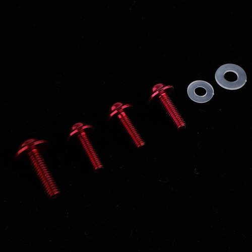 Clips De Sujeción Del Carenado Tornillos Tuercas Rojo