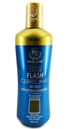 Tonico Capilar Flash Cubrecanas Rubio H - mL a $181