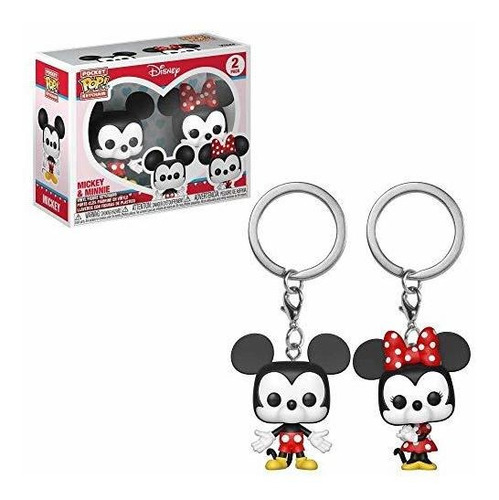 ¡ Funko Pop! Llavero De Mickey Y Minnie 2, Multicolor