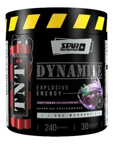 Tnt Dynamite Explosive Energy Star Nutrition 240grs Pre Work