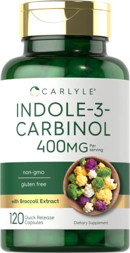 Suplemento Carlyle De Indol-3-carbinol (i3c) 400 Mg 120 Cáps