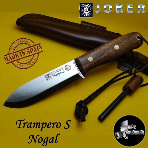 Cuchillo Bushcraft Español Bs-9 Trampero S Nogal 