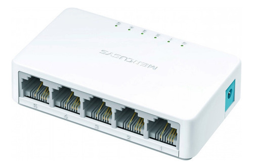 Switch Mercusys Fast Ethernet Ms105, 5 Puertos 10/100mbps
