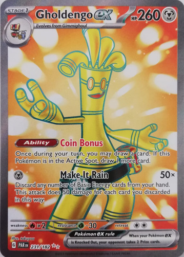 Pokémon Tcg Gholdengo Ex 231/182 Full Art  