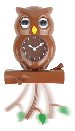 Lilys Home Reloj De Péndulo Con Forma De Búho Con Ojos Y Con