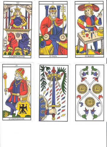 Tarot De Marselha Baralho 78 Cartas Brinde Estojo Taro