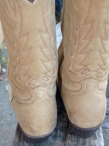 Botas Vaqueras Texanas Marca Sancho Españolas Cuero Magma (Usado)