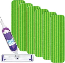 Comprar Paquete De 6 Almohadillas Reutilizables Para Trapeador Verde