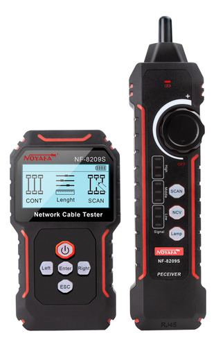 La Pantalla Lcd Noyafa Nf-8209s Poe Wire Checker Mide La Lon