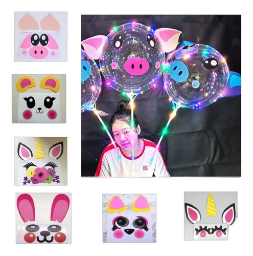 Globos Led Multicolor + Sticker Kit De 150 Pzas Envio Gratis