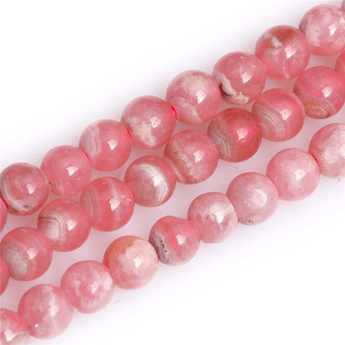 Aaa Grado Autentico Rosa Natural Argentina Rodocrosita Beads