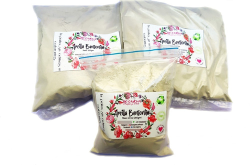 1.2 Kg De Arcilla Bentonita Natural Uso Interno Y Exterior